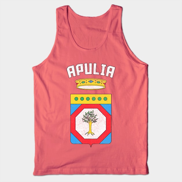 Apulia / Puglia Italy Region Coat of Arms / Vintage Style Tank Top by DankFutura